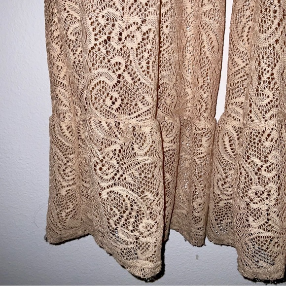 Saints & Hearts  Flare Lace crochet flare bell bottom pants - Picture 3 of 9